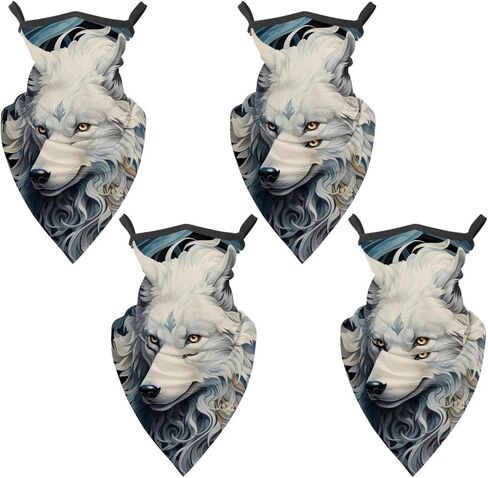 4 قطع قناع تزلج وولف بالاكلافا، وشاح واقي من الأشعة فوق البنفسجية للدراجات النارية، قناع رقبة تبريد صيفي للرجال/النساء in Kuwait