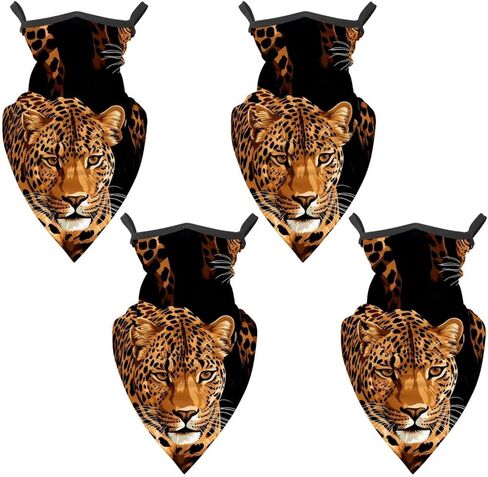 4 قطع قناع تزلج ليوبارد بالاكلافا، وشاح واقي من الأشعة فوق البنفسجية للدراجات النارية، قناع رقبة تبريد صيفي للرجال والنساء in Kuwait