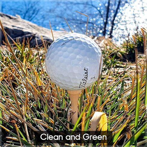 Bamboo Golf Tees 1 1/2-100pack Premium Quality - Stronger and More Sustainable Than Plastic in Saudi Arabia
