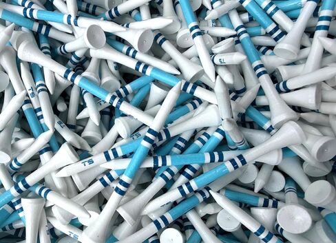 تي شيرتات جولف خشبية فاخرة من TRUESTRIKE - تي شيرتات أداء من الخيزران المتين مقاس 3¼ بوصة (100 عبوة) - صنع في الولايات المتحدة الأمريكية - عبوة قيمة كبيرة الحجم in Kuwait