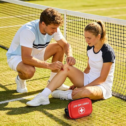Mini First Aid Kit, 115 Piece Hard-Shell Portable EVA Emergency Medical Kit, Suitable for Home, Travel, Outdoor, Camping, Office, Car, Hiking, and School in Saudi Arabia