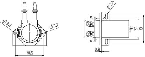 220ml/min KHPP260 Peristaltic Pump 12V 24V Gear Pump DC Motor Self-priming Pump PREX Silicone Tubing Dosing Pump(KHPP260 12V(HB)-B22) in Saudi Arabia