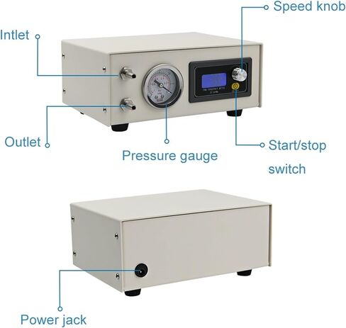 0-10L/min KCVP Oil-Free Diaphragm Vacuum Pump 24V BLDC Motor Negative Pressure 0.085Mpa Suction Pump(AU) in Saudi Arabia