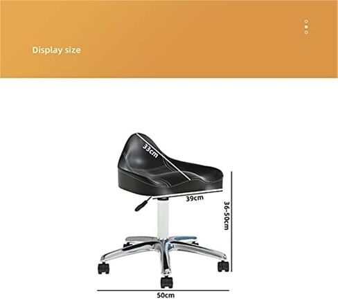 Ergonomic Saddle Chair with Wheels – Height Adjustable Swivel Rolling Stool for Clinic, Dentist, Salon & Office(Black) in Saudi Arabia