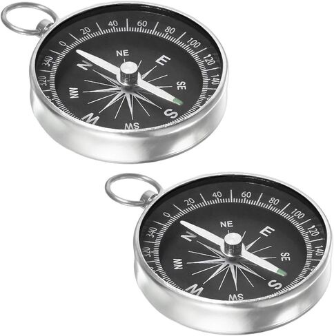 Pocket Compass - Survival Sports Navigation Compass with Key Ring for Hiking & Camping in Saudi Arabia