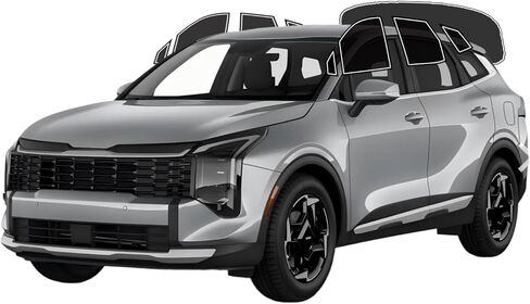 غشاء ملون للنافذة مسبق القطع من AUTOTEK، طبقة أمامية ببابين لنوافذ السيارات، حماية من أشعة الشمس، الخصوصية، زجاج مضاد للكسر، طبقتين، قطع الكمبيوتر، أي ظل ملون لكيا سبورتاج 2023-2025 in Saudi Arabia