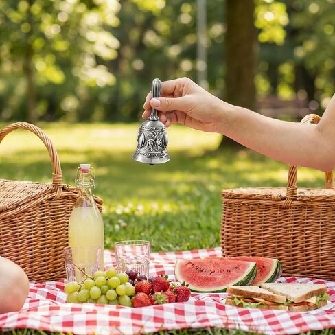 جرس يدوي صلب من Chedin، جرس دعوة لمكتب العشاء العتيق للغاية لحفلات الزفاف وأعياد الميلاد والعطلات، خدمة تدريب الحيوانات الأليفة والتأمل in Kuwait