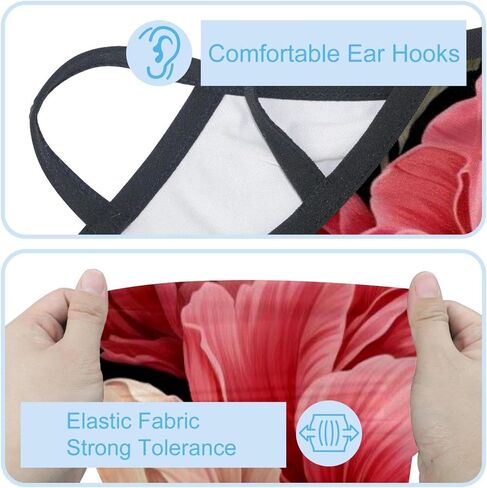 4 Pieces Peony Balaclava Ski Mask, Motorcycle UV Protector Scarf, Summer Cooling Neck Gaiter for Men/Women in Kuwait