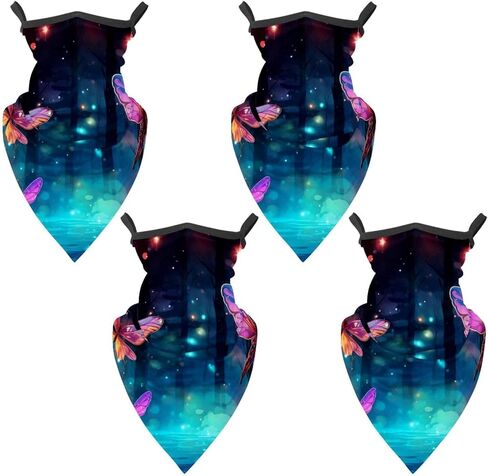 4 Pieces Firefly UV Protector Scarf, Summer Cooling Neck Gaiter for Men/Women in Saudi Arabia