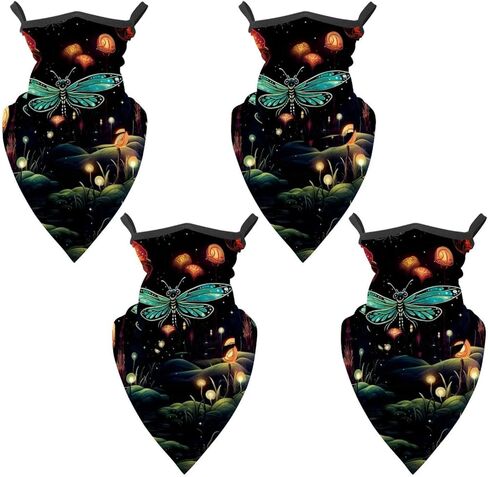 4 قطع من وشاح اليراع الواقي من الأشعة فوق البنفسجية، قناع رقبة صيفي مبرد للرجال/النساء in Kuwait