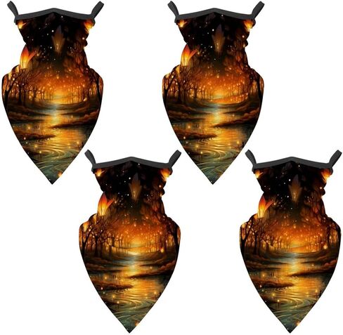 4 Pieces Firefly UV Protector Scarf, Summer Cooling Neck Gaiter for Men/Women in Saudi Arabia