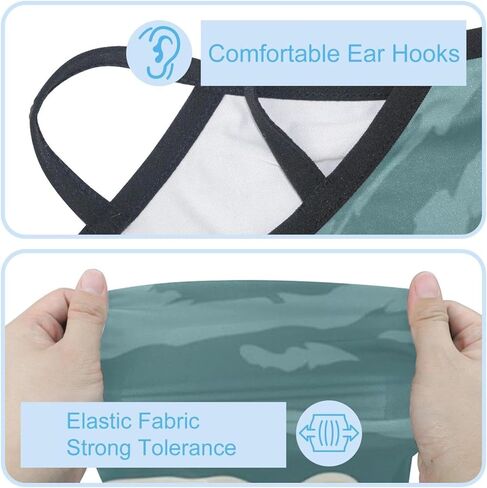 4 Pack White Bear Neck Gaiter Face Cover Scarf, Breathable Sun & Wind-proof for Skiing Fishing Hiking Cycling in Saudi Arabia