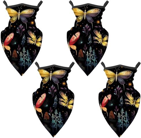 4 قطع من قناع الرقبة لصيد الأسماك اليراع - قناع للوجه من الأشعة فوق البنفسجية للحماية من الشمس للرجال والنساء in Kuwait