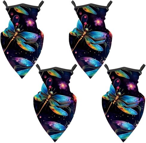 4 Pack Firefly Neck Gaiter Face Scarf Cover Sun Protection Balaclava Cloth Bandanas with Ear Loops in Saudi Arabia