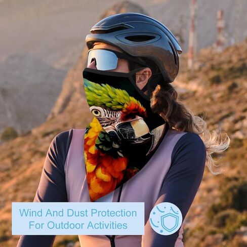4 Pack Parrot Neck Gaiter Face Cover Scarf, Breathable Sun & Wind-proof for Skiing Fishing Hiking Cycling in Saudi Arabia