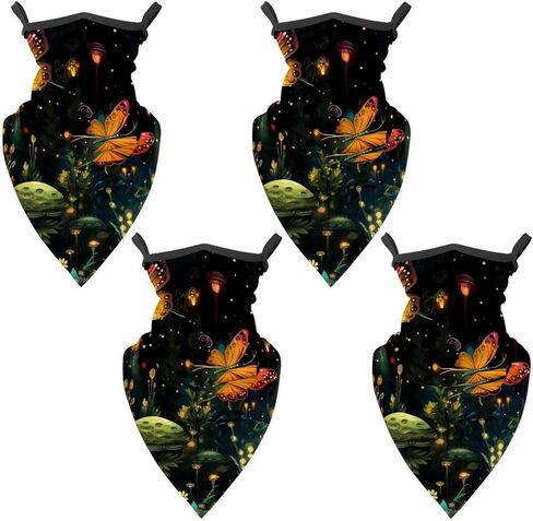 4 Pack Firefly Neck Gaiter Face Scarf Cover Sun Protection Balaclava Cloth Bandanas with Ear Loops in Saudi Arabia