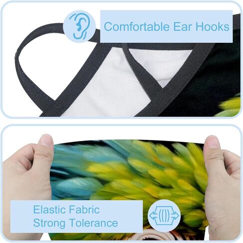 4 Pack Parrot Neck Gaiter Face Cover Scarf, Breathable Sun & Wind-proof for Skiing Fishing Hiking Cycling in Saudi Arabia