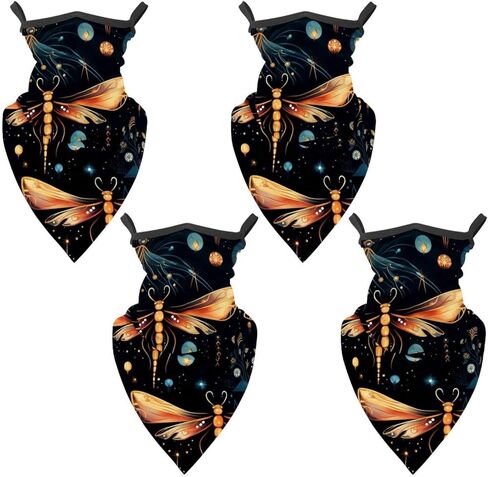4 Pack Firefly Neck Gaiter Face Scarf Cover Sun Protection Balaclava Cloth Bandanas with Ear Loops in Saudi Arabia