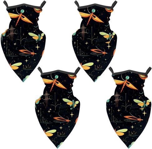 4 Pack Firefly Neck Gaiter Face Scarf Cover Sun Protection Balaclava Cloth Bandanas with Ear Loops in Saudi Arabia