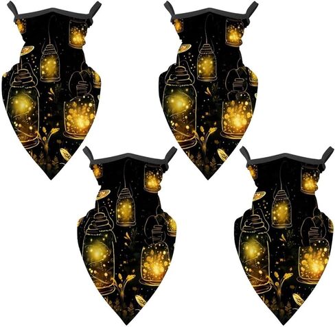 4 Pack Firefly Neck Gaiter Face Scarf Cover Sun Protection Balaclava Cloth Bandanas with Ear Loops in Saudi Arabia