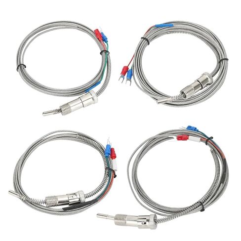 Temperature Sensor M12 *1.5 Thread K J Type Thermocouple 0-800℃ Stainless Steel 1M 2M 3.0M 1Pcs(M12 J Type 2M) in Saudi Arabia