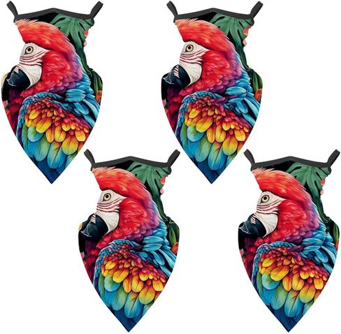 4 Pack Parrot Neck Gaiter Face Cover Scarf, Breathable Sun & Wind-proof for Skiing Fishing Hiking Cycling in Saudi Arabia