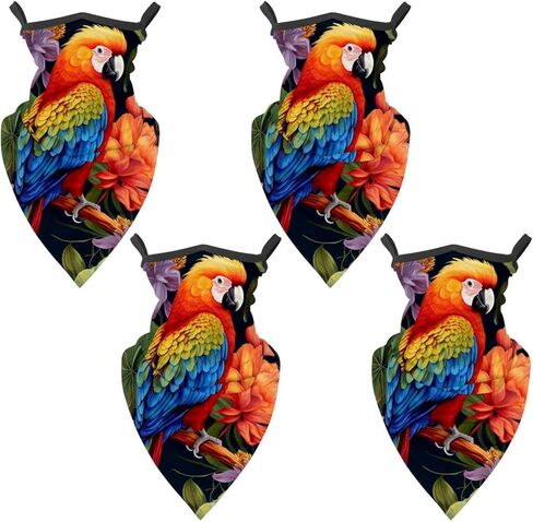4 Pack Parrot Neck Gaiter Face Cover Scarf, Breathable Sun & Wind-proof for Skiing Fishing Hiking Cycling in Saudi Arabia