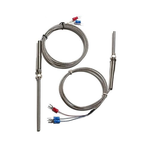 M8 Thread Temperature Sensor Thermocouple PT100 Type K 1M Wire Stainless Steel Tubular Probe 5x30/50/100/150/200MM 1Pcs(K Type M8x1.25mm,Cable Length 5M_Probe 5X200MM (DXL)) in Saudi Arabia