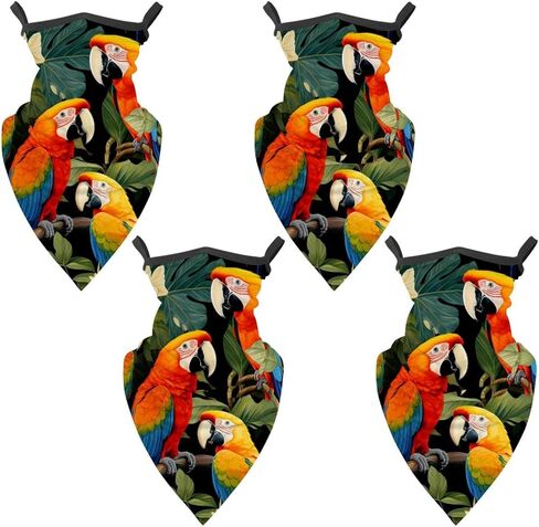 4 Pack Parrot Neck Gaiter Face Cover Scarf, Breathable Sun & Wind-proof for Skiing Fishing Hiking Cycling in Saudi Arabia