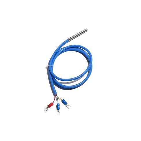 PT100 3 Terminals Temperature Sensor Thermocouple 6x40/50/100/150MM Stainless Steel Probe 1M 2M 3.0M 5M 1Pcs(6x50mm Probe,1m Cable Lenght) in Saudi Arabia