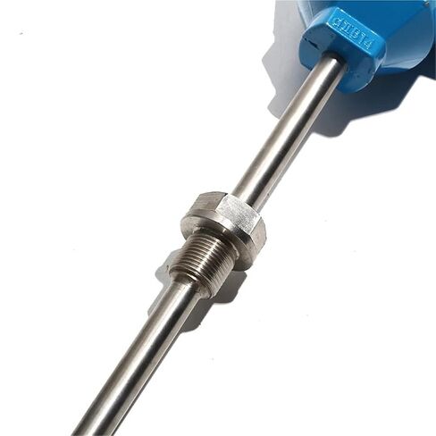 M27*2MM Thread PT100 Thermocouple Temperature Control Sensor 200/300/400/500MM Probe with Blue Shell 1Pcs(300mm 450mmL) in Saudi Arabia
