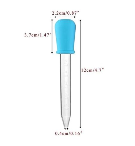 8 Pack Liquid Droppers Silicone 5ml Clear Liquid Medicine Eye Dropper with Bulb Tip for Kids Candy Mold in Saudi Arabia