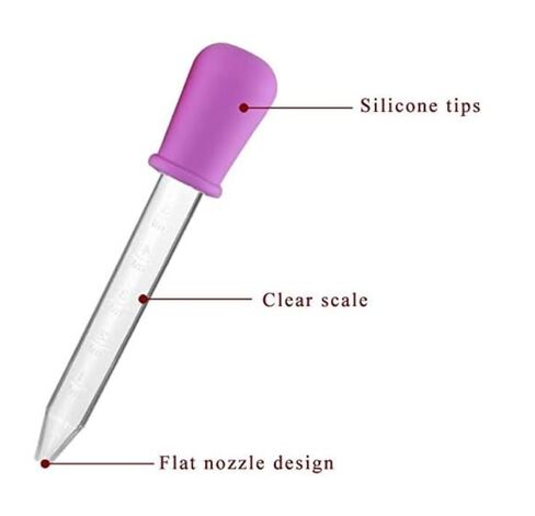 8 Pack Liquid Droppers Silicone 5ml Clear Liquid Medicine Eye Dropper with Bulb Tip for Kids Candy Mold in Saudi Arabia