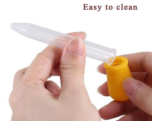 8 Pack Liquid Droppers Silicone 5ml Clear Liquid Medicine Eye Dropper with Bulb Tip for Kids Candy Mold in Saudi Arabia