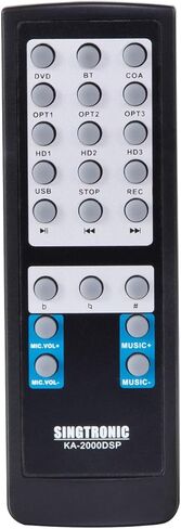 مضخم خلط الكاريوكي الاحترافي SINGTRONIC KA-2000DSP بقدرة 3000 وات | HDMI، بلوتوث، معادل DSP وتسجيل | نظام الصوت الرقمي DJ/KJ in Kuwait