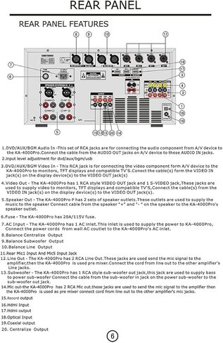 وحدة تحكم رقمية احترافية من SINGTRONIC KA-4000Pro DJ/KJ بقدرة 4000 وات DSP مضخم خلط كاريوكي، وظيفة HDMI، وظيفة التسجيل، وظيفة المعادل، وظيفة بلوتوث إرسال/استقبال من الأجهزة الذكية in Kuwait