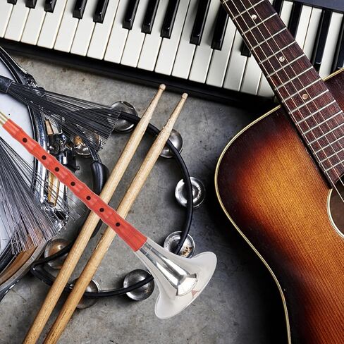 أداة Suona الخشبية المبتدئة D مفتاح أداة الرياح الصينية التقليدية مع القصب وحقيبة واقية لممارسة الموسيقى العرقية، لون عشوائي in Kuwait