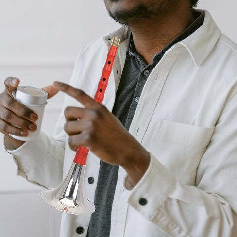 أداة Suona الخشبية المبتدئة D مفتاح أداة الرياح الصينية التقليدية مع القصب وحقيبة واقية لممارسة الموسيقى العرقية، لون عشوائي in Kuwait