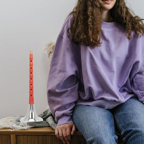 أداة Suona الخشبية المبتدئة D مفتاح أداة الرياح الصينية التقليدية مع القصب وحقيبة واقية لممارسة الموسيقى العرقية، لون عشوائي in Kuwait