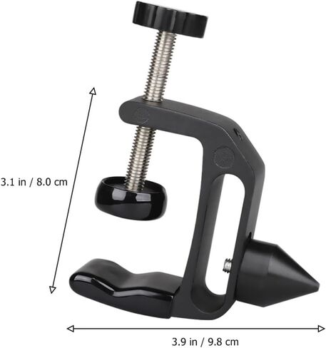 Cabilock Clarinet Desktop Bracket Clamp Black, Multifunctional Clarinet Storage Holder and Fixing Clamp for Cork Grinding, Universal Woodwind Instrument Accessory in Saudi Arabia