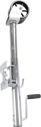 جاك مقطورة القارب، جاك دوار بسعة 1500 رطل مع عجلة مزدوجة ومقبض مريح، جاك لسان مقطورة رفع 254 مم لخيول RV ومقطورات المرافق in Kuwait