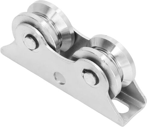 Wheel V Shaped with Bracket, Sliding Gate Track Wheel, 45 Steel Inverted Track Rolling Wheel for Sliding Doors and Rolling Gates, Double Wheel with Load Bearing in Kuwait
