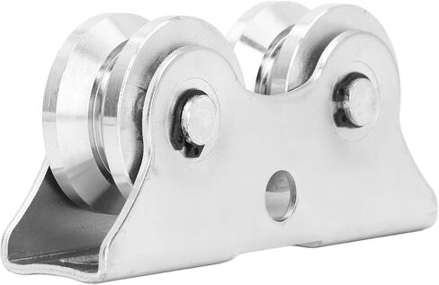 Wheel V Shaped with Bracket, Sliding Gate Track Wheel, 45 Steel Inverted Track Rolling Wheel for Sliding Doors and Rolling Gates, Double Wheel with Load Bearing in Kuwait