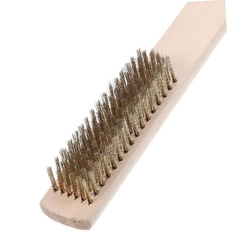 FOMIYES 12pcs Copper Plated Steel Wire Brush Handles for Rust Removal Jewelry Cleaning and Polishing Tools Brass Brush Kit for Various in Saudi Arabia