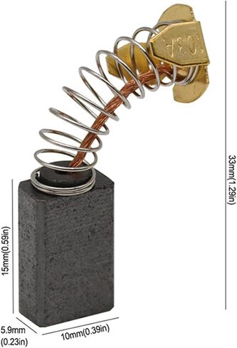 1 مجموعة فرشاة الكربون الزاوية طاحونة استبدال فرشاة الحفر الكهربائية قطع آلة تلميع أداة كهربائية in Kuwait