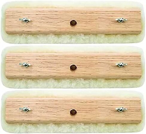 3 Pack Replacement 12 Inch Wool Floor Applicator 1/2" Floor Brush for Wooster RR412-12 Model in Saudi Arabia