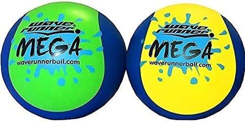 Wave Runner Mega Ball #1 Water Ball for Skipping and Bouncing The Perfect Pool and Ocean (2-Pack) in Kuwait
