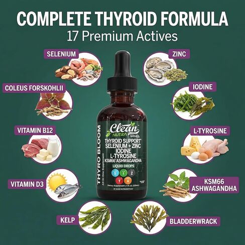 قطرات ملحق السائل التغذية النظيف-2 عبوة-مع الزنك ، L-tyrosine و Ashwagandha in Kuwait