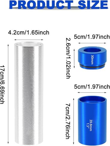 Bike Fork Crown Race Setting Tool, 3PCS Bicycle Fork Nut Setting Installer, Aluminum Alloy Bicycle Repairing Front Fork Setter Kit for 28.6mm Outside Diameter Front Fork in Kuwait