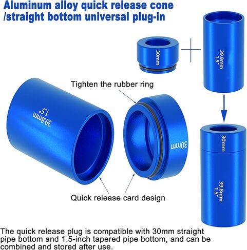 Bike Fork Crown Race Setting Tool, 3PCS Bicycle Fork Nut Setting Installer, Aluminum Alloy Bicycle Repairing Front Fork Setter Kit for 28.6mm Outside Diameter Front Fork in Kuwait